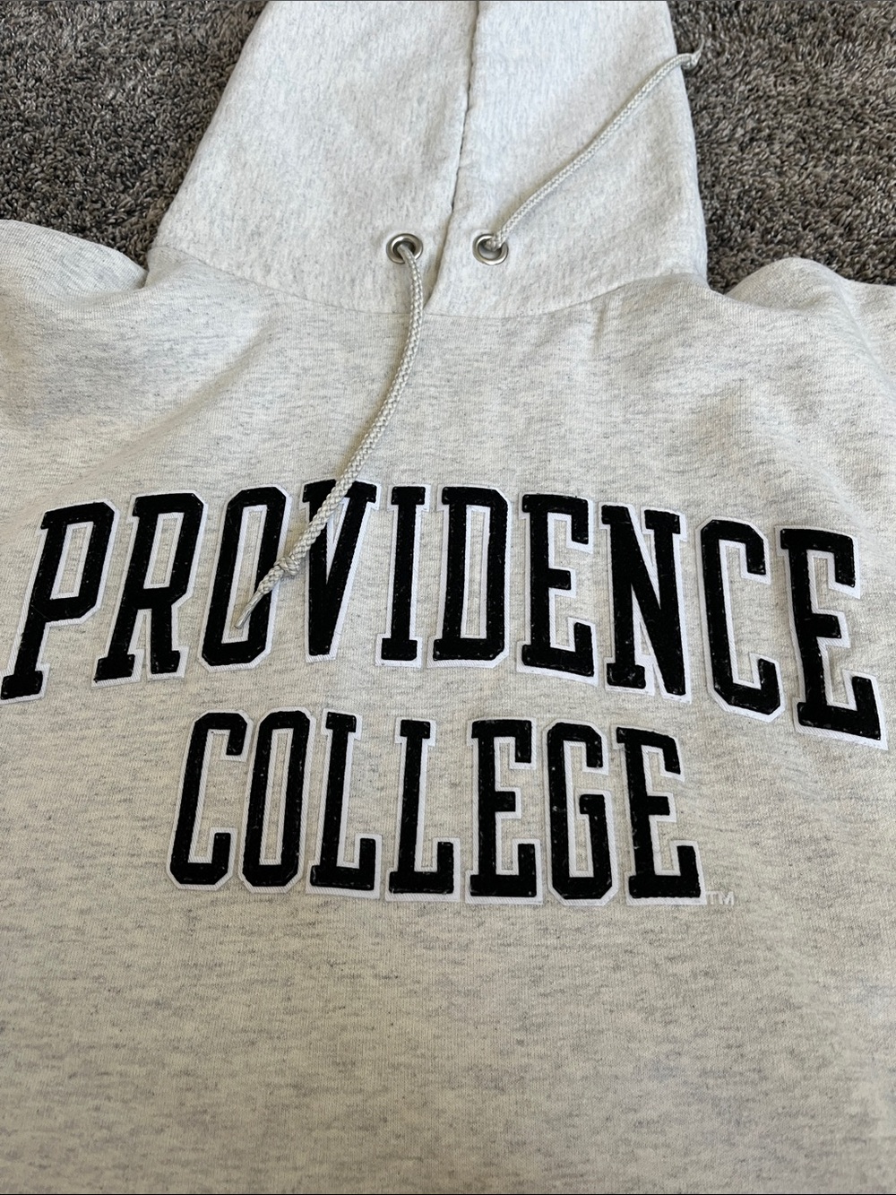 Providence College Gray Hooded Sweatshirt. Like new. Medium. Like new!